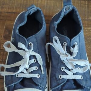 Stylish Kids Navy Sneakers with White Laces